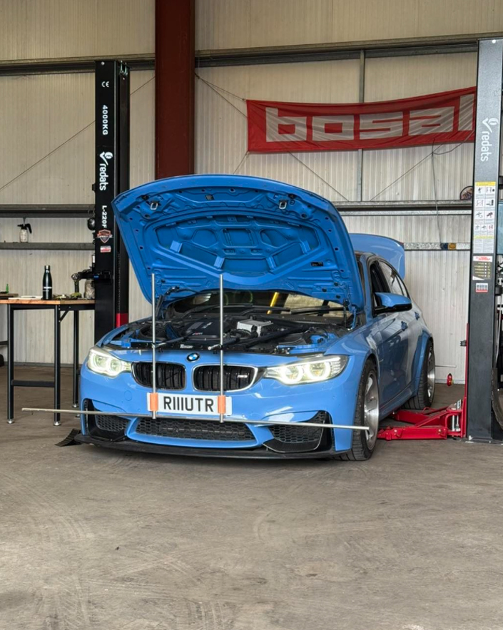 Suspension and alignment setup at Green Genie Rebuilds